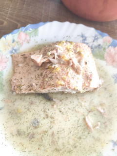 Una foto de Lomos de salmón