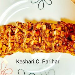 A picture of Peanut Chikki mungfali chikki.