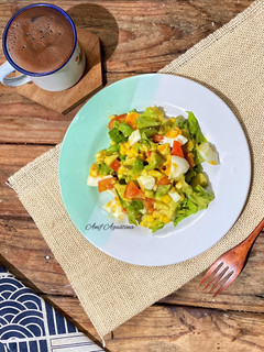 Foto resep Egg Avocado Corn Salad