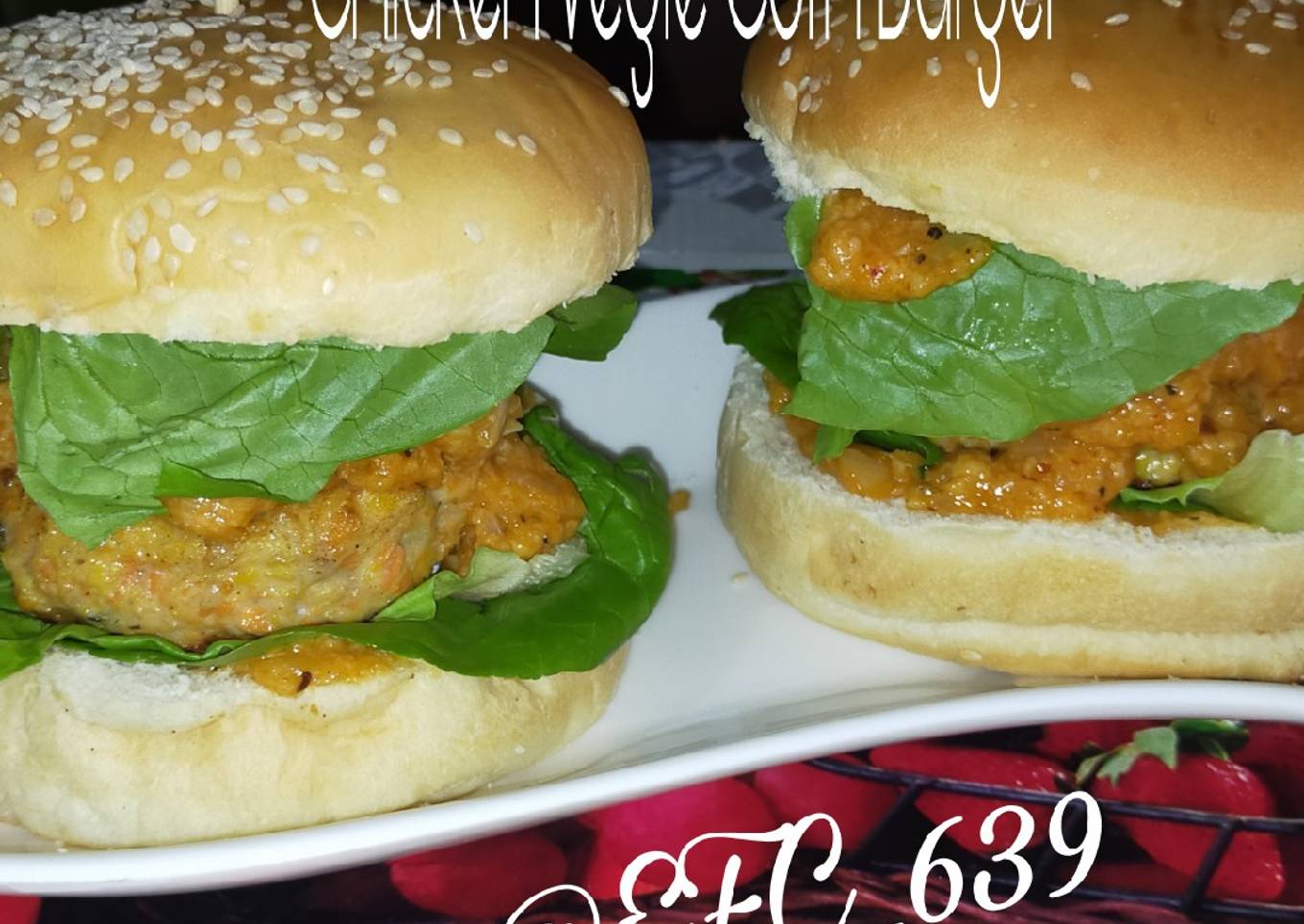 Chicken Vegie Corn Burger Supel