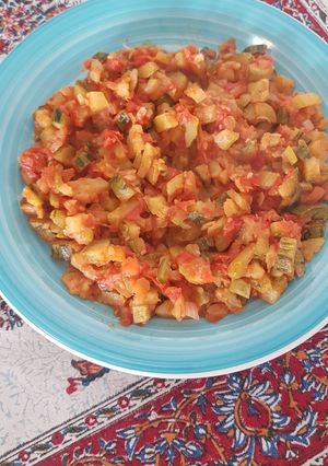 صورة لوصفة مقلوب كوسى مع بندورة