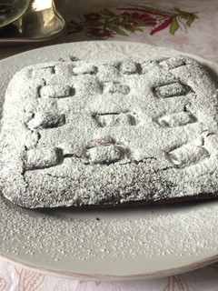 Una foto de Brownie hiper fácil