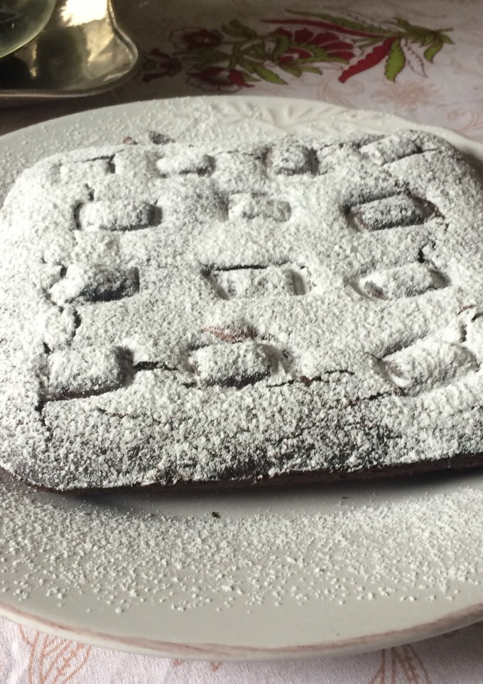 Una foto de Brownie hiper fácil