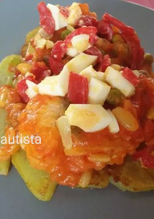 Una foto de Bacalao a la baezana