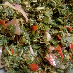 A picture of Simple spinach sauce.