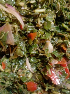 A picture of Simple spinach sauce.