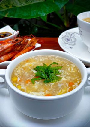 Foto resep Sweet Corn Egg Drop Soup ala Chef Muhammad