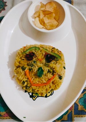 केसरिया तेहरी(Kesariya tahri recipe in Hindi) रेसिपी मुख्य फोटो