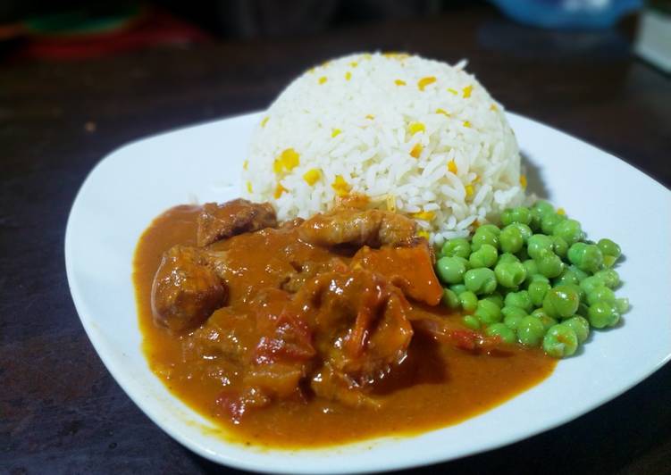 Recipe of Award-winning Chicken Coconut Curry and Rice