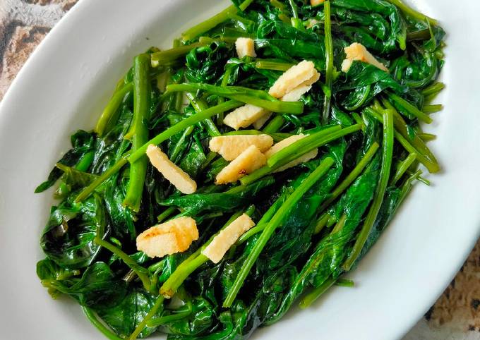 Mudah Banget Masakan Resep Tumis Kangkung Ayam Vegan