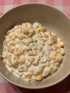 🇭🇺 🌱 Krémfehér sajtos kukoricasaláta recept fotója