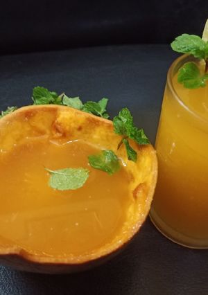 A picture of Woodapple summer cool drink.