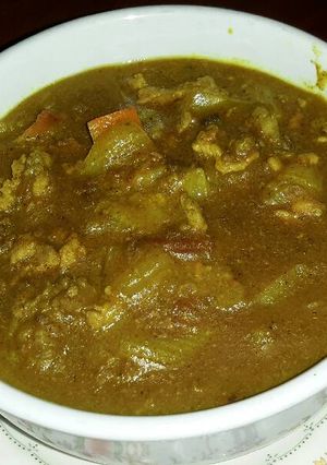 รูปของ ราดหน้าแกงกะหรี่เนื้อสับ