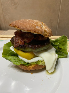 Una foto de Hamburguesa casera