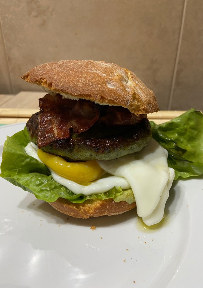 Una foto de Hamburguesa casera