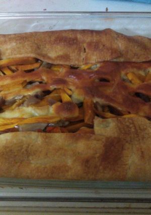 Una foto de Tarta de Zapallo y Pollo