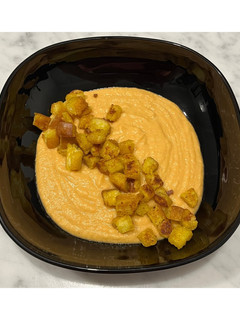Foto di Purea di ceci e zucca con pane speziato 🥫🎃