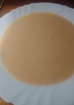 Una foto de Puré de ajo puerro con abadejo