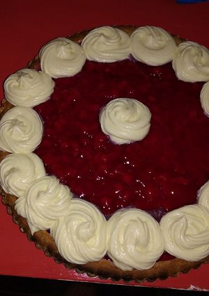 Una foto de Tarta de frambuesa
