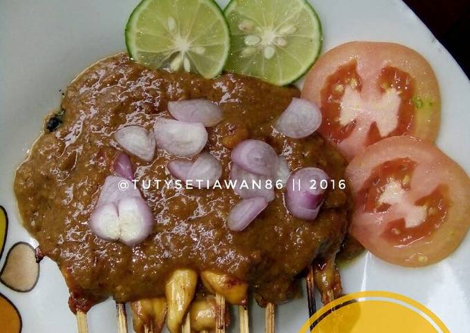 Resep Sate Ayam Bumbu Kacang Oleh Tutysetiawan Cookpad