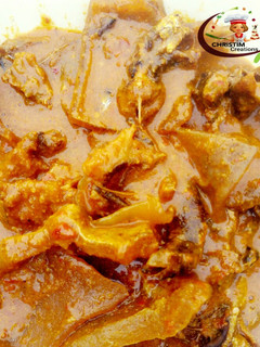 A picture of OGBONO soup.