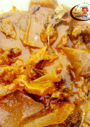 A picture of OGBONO soup.