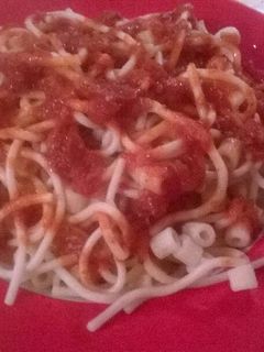 صورة لوصفة معكرونة🍝 بالصلصة