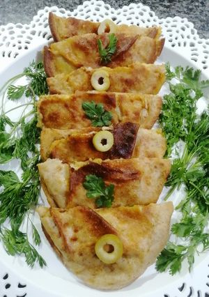 صورة لوصفة حواووشى البطاطس