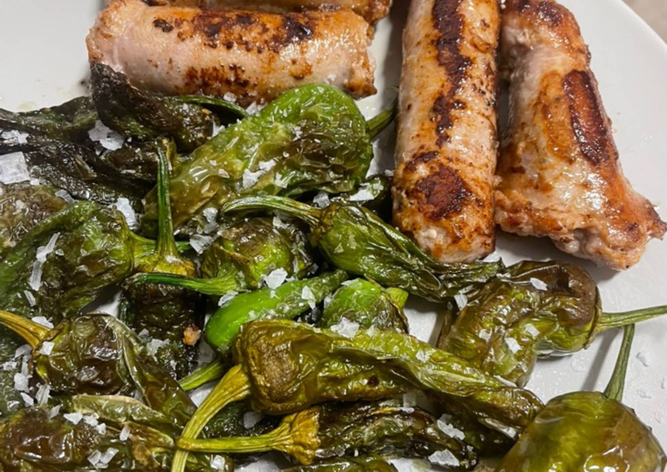 Pimientos del padrón y longaniza de Valls 🫑🧂