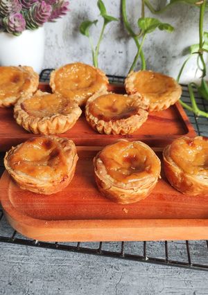 Foto resep Portuguese egg tart Lotus Biscoff