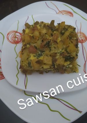 صورة لوصفة غراتان اللوبياء الخضراء