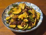 紅酒醋炒香菇櫛瓜
