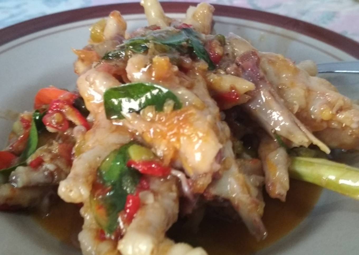 Ceker Pedas (tanpa kecap)