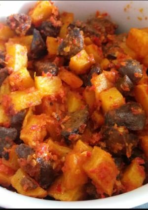 Foto resep Sambel goreng kentang ati ayam (pedas)