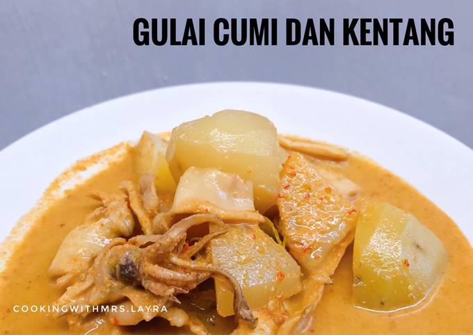 Resep Gulai Cumi dan  Kentang oleh cookingwithmrs Layra Cookpad