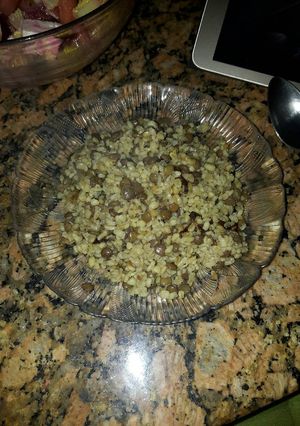 A picture of Bulgur Mujaddara.