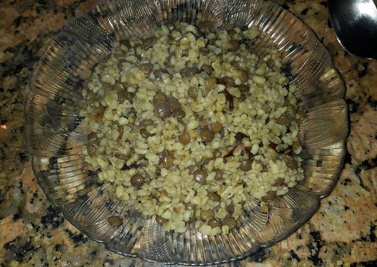 Recipe of Speedy Bulgur Mujaddara