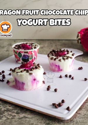 Gambar Dragon Fruit Chocolate Chips Yogurt Bites
