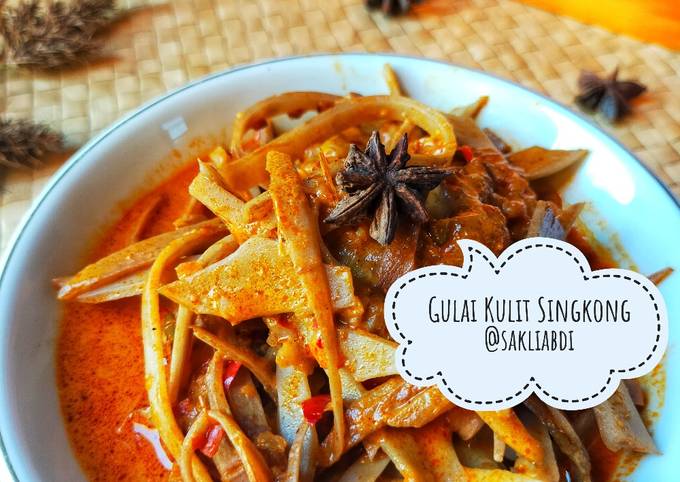 Easiest Way to Make Appetizing Gulai Kulit Singkong