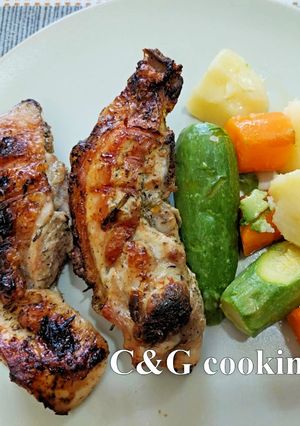 A picture of Lemon-Garlic Marinated Chicken Chops C&G.