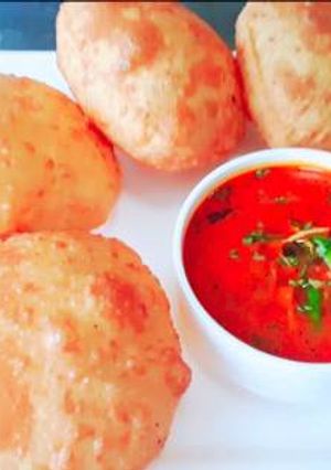 A picture of Poori Bhaji.