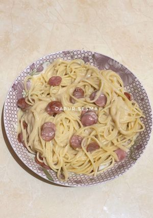 Foto resep Spageti carbonara Instant