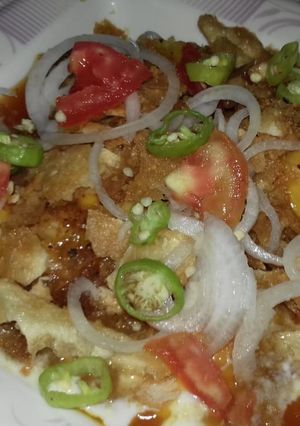 A picture of Dhaba style chana chaat.
