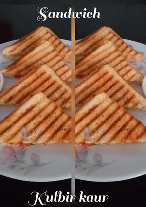 ग्रिल्ड वेजिटेबल सैंडविच (grilled vegetable sandwich reicpe in Hindi) रेसिपी मुख्य फोटो