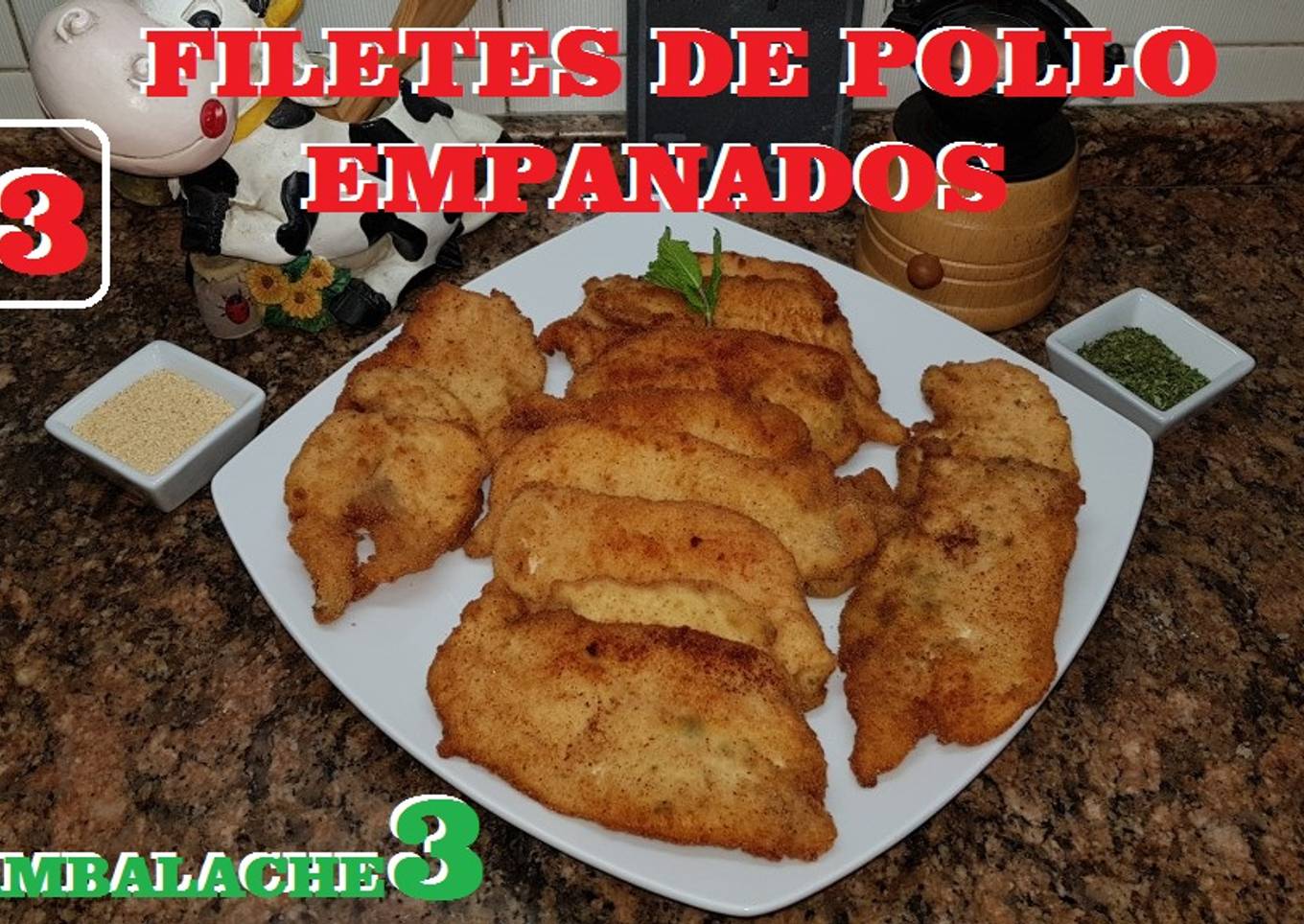 Filetes pollo empanados