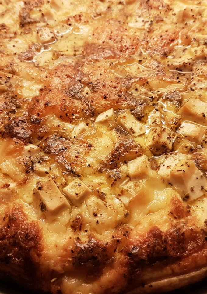 Una foto de Hojaldre de Salmón y Tofu