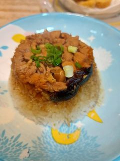 Foto resep Nasi tim ayam kampung