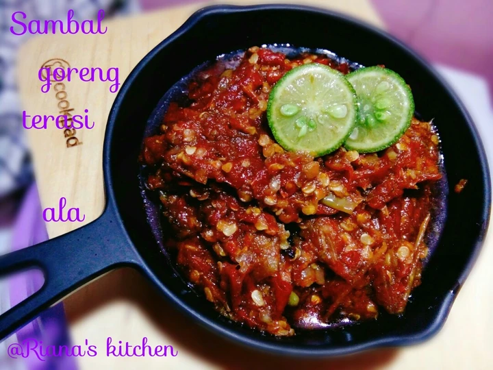 Cara Mudah Menyiapkan Resep #Sambal terasi goreng pedasnya bikin nagih yang Uenak Anti Ribet, Mantap Sekali