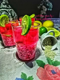 Gambar Barli sirap lemon dan limau nipis. #Minuman #MarathonRaya #Minggu Kedua