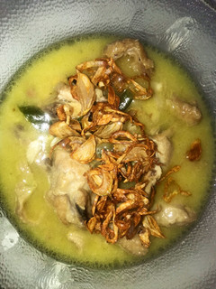 Foto resep Sayap dan kulit ayam santan cabai hijau